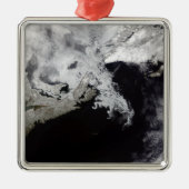 海氷はセントローレンス湾に満ちている メタルオーナメント (正面)