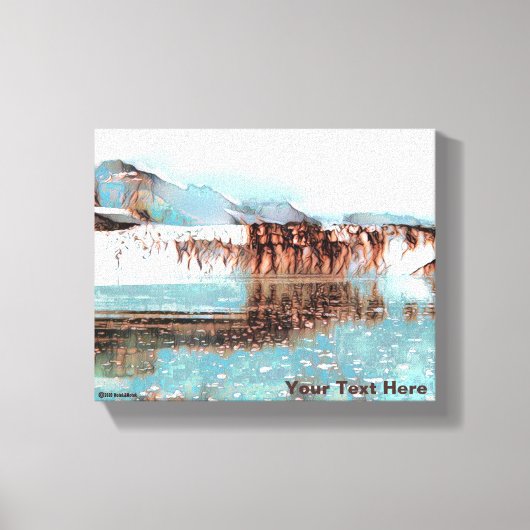 海氷河 キャンバスプリント (正面)