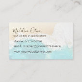 海沿岸ビーチシーンモダン 名刺 (裏面)