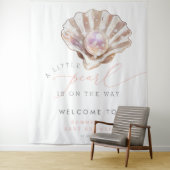 海沿岸ビーチリトルパールベビーシャワー タペストリー (インサイチュ)