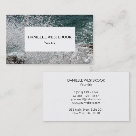 海泡の写真 名刺 (正面/裏面)