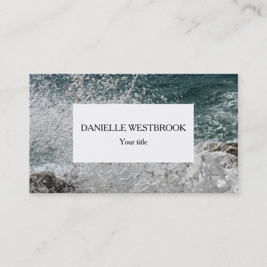 海泡の写真 名刺 (正面)