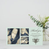 海泡コラージフォーマルュ | 結婚サンキューカード サンキューカード (スタンド正面)