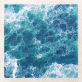海泡 ガラスコースター (正面)
