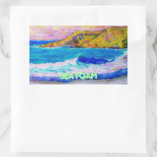 海泡 長方形シール (バッグ)