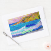 海泡 長方形シール (封筒)