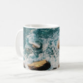 海波おもしろい、 コーヒーマグカップ (正面左)