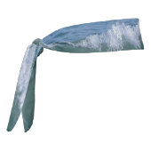 海波が岸のホワイトキャップ波に砕け込む タイヘッドバンド (回転270)