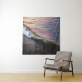 海波が昼間に岸に打ち寄せる タペストリー (インサイチュ)