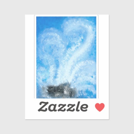 海波が海岸の水の色に衝突するとき シール (シート)