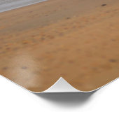 海波が灯台でビーチに当たる ポスター (コーナー)