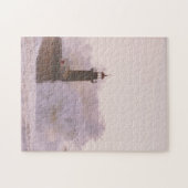 海波が灯台に衝突 ジグソーパズル (横)