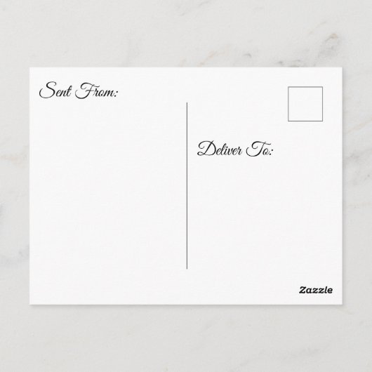 海波とキャニオンスケッチ平和なデイカード ポストカード (裏面)