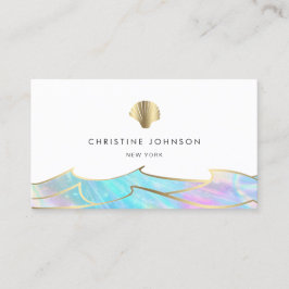 海波とシーシェルのロゴ 名刺