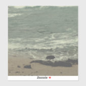 海波とビーチ シール (シート)