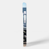 海波と岩の写真イニシャルブラック Case-Mate iPhoneケース (裏面 / 左)