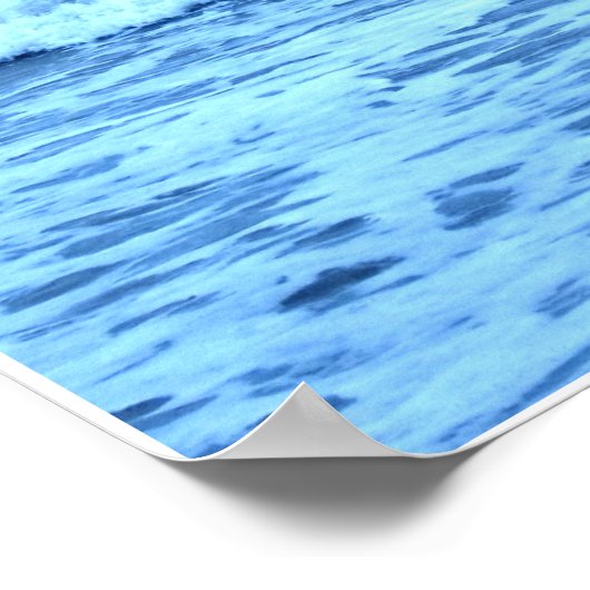 海波と引用文H.D.ソロー ポスター (角)