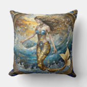 海波の人魚 クッション (正面)