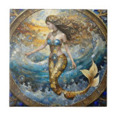 海波の人魚 タイル (正面)