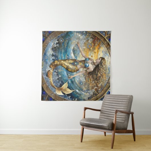 海波の人魚 タペストリー (インサイチュ(横))