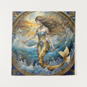 海波の人魚 タペストリー (正面)