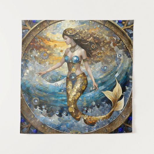 海波の人魚 タペストリー (正面)