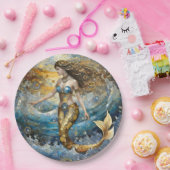 海波の人魚 ペーパープレート (パーティー)