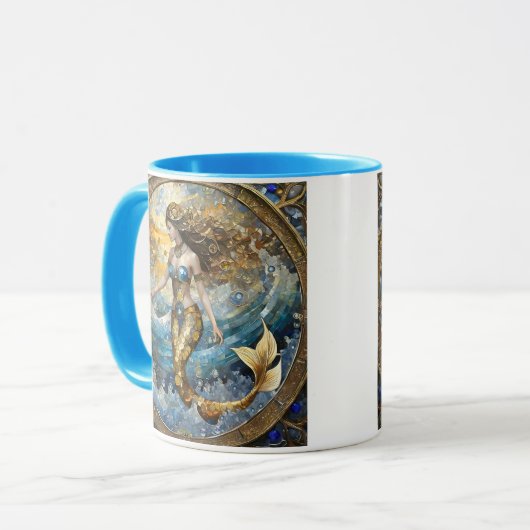 海波の人魚 マグカップ (正面左)