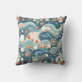 海波の装飾用クッションインスパイア-バイ・ザ・シー クッション (裏面)