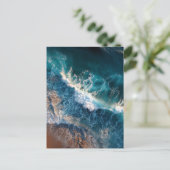 海波はがきの上面 ポストカード (スタンド正面)