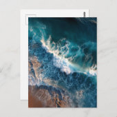 海波はがきの上面 ポストカード (正面/裏面)