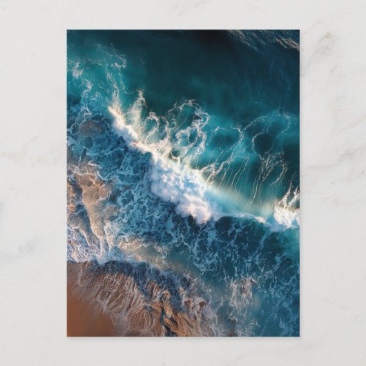 海波はがきの上面 ポストカード (正面)