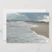 海波をテーマにしたフォトウェディングの招待 招待状 (裏面)