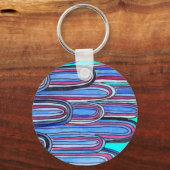 海波アクアブルー キーホルダー (正面)