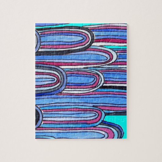 海波アクアブルー ジグソーパズル (縦)