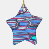 海波アクアブルー セラミックオーナメント (左)