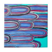 海波アクアブルー タイル (正面)