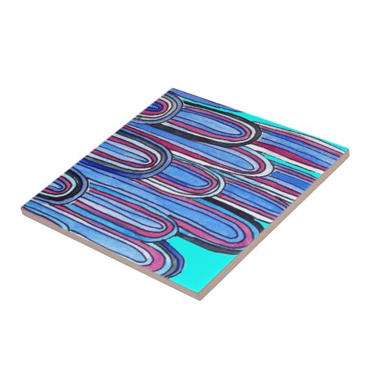 海波アクアブルー タイル (側面)