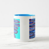 海波アクアブルー ツートーンマグカップ (中央)