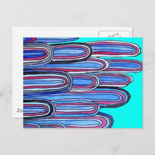 海波アクアブルー ポストカード (正面/裏面)