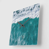 海波アクリル壁時計 スクエア壁時計 (傾斜)