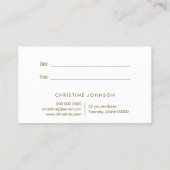 海波シーシェルロゴアポイントメントカード 名刺 (裏面)