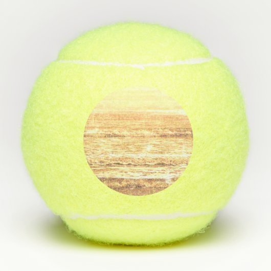 海波ビーチ水抽象芸術ユニーク テニスボール (正面)