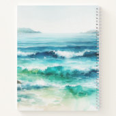 海波ビーチ水色絵を描の ノートブック (裏面)