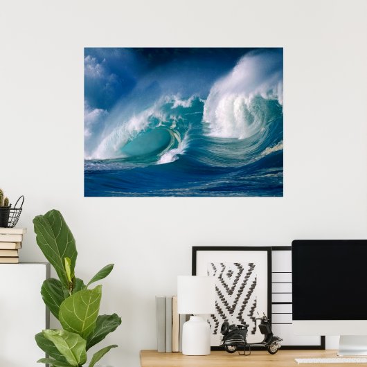 海波ポスター ポスター (ホームオフィス)