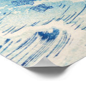 海波上原香念筆（1878年～1940年） ポスター (角)