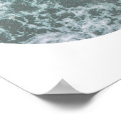 海波動揺してプリント ポスター (角)