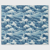 海波包み紙 ラッピングペーパー (フラット)