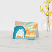 海波夏時計 カード (黄色い花)