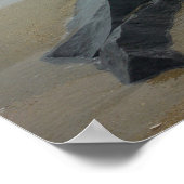 海波大きい石ポスター ポスター (角)